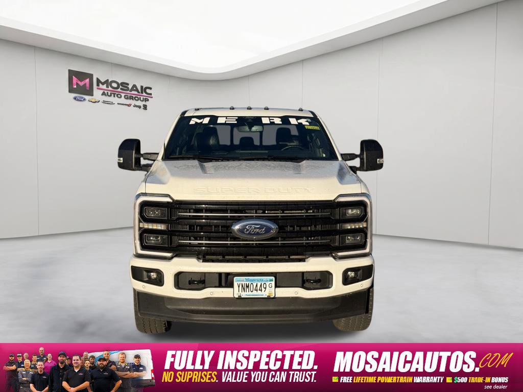 Used 2025 Ford F-350 Super Duty Platinum with VIN 1FT8W3BM2SED98210 for sale in Zumbrota, Minnesota