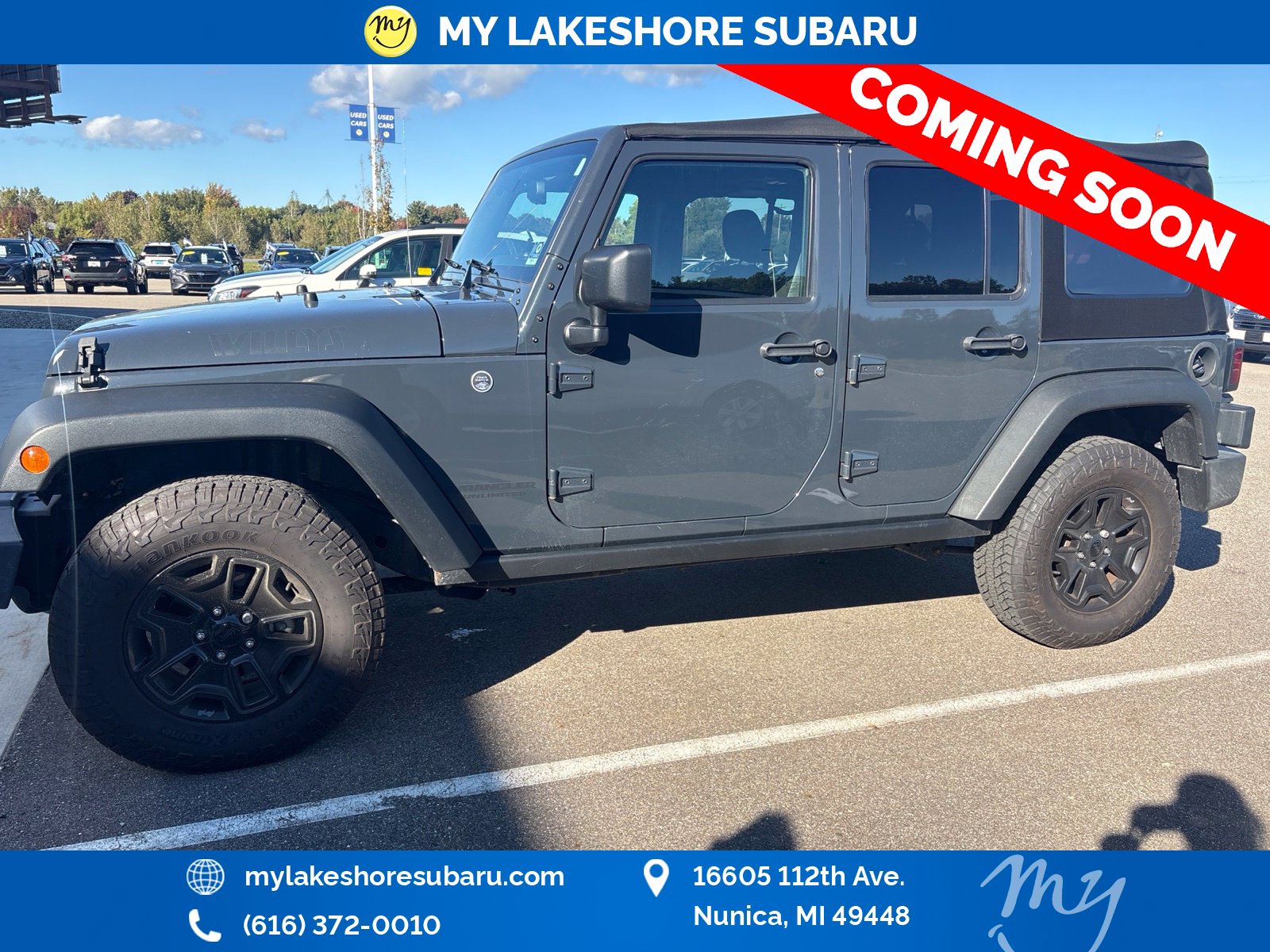 Used 2016 Jeep Wrangler JK Unlimited Sport 4X4 SUV