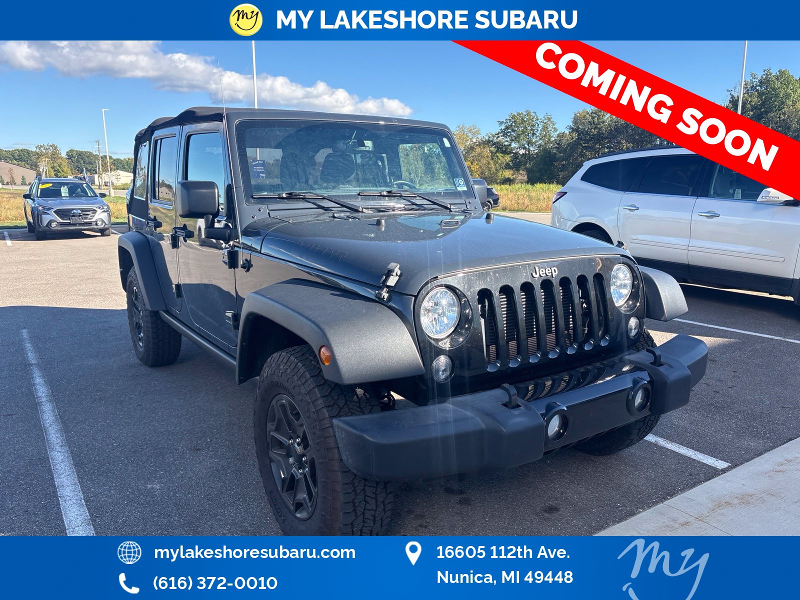 Used 2016 Jeep Wrangler JK Unlimited Sport 4X4 SUV
