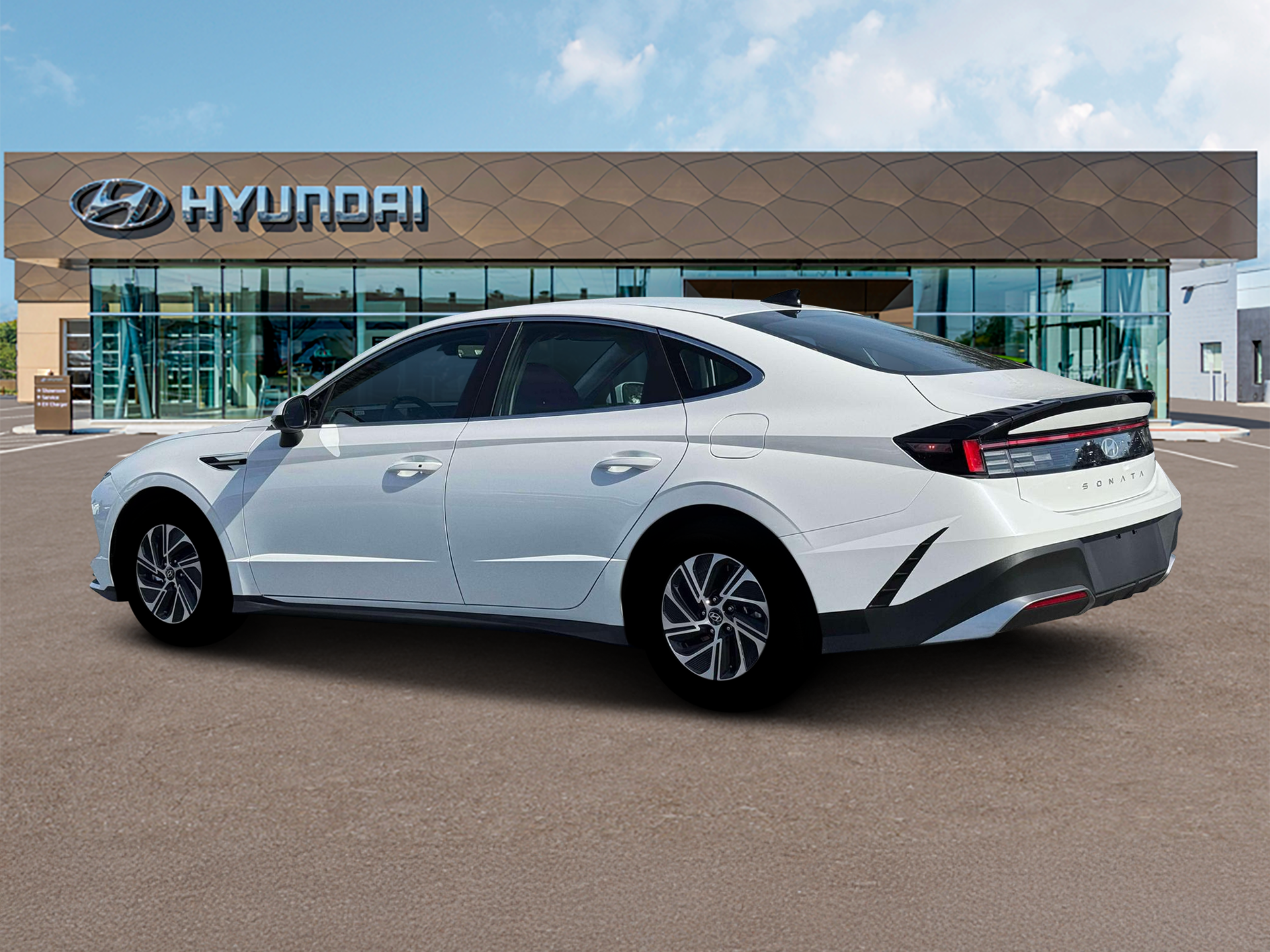 New 2026 Hyundai Sonata Hybrid Blue Sedan