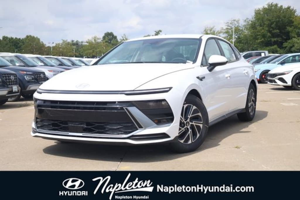 New 2026 Hyundai Sonata Hybrid Blue Sedan