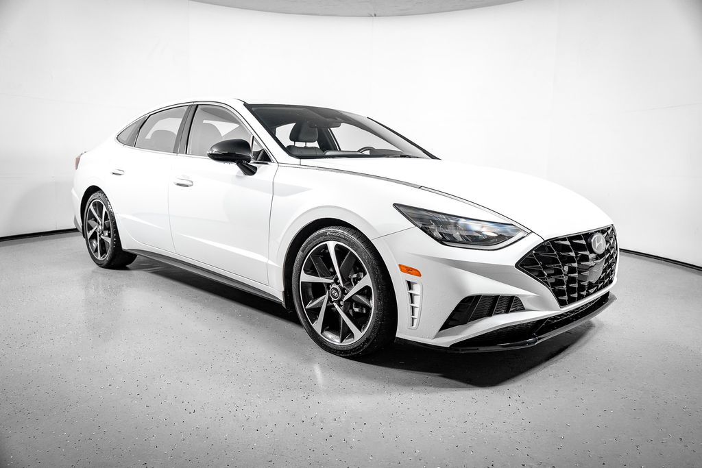 Used 2021 Hyundai Sonata SEL Plus with VIN 5NPEJ4J2XMH088574 for sale in Palm Beach Gardens, FL