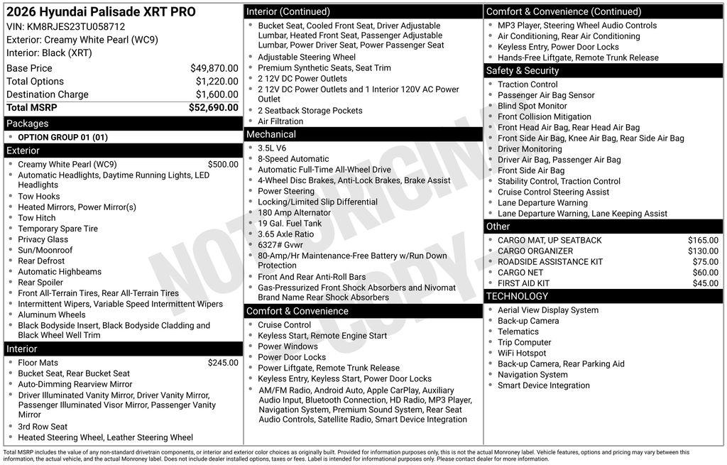 2026 Hyundai Palisade XRT Pro - Photo 34