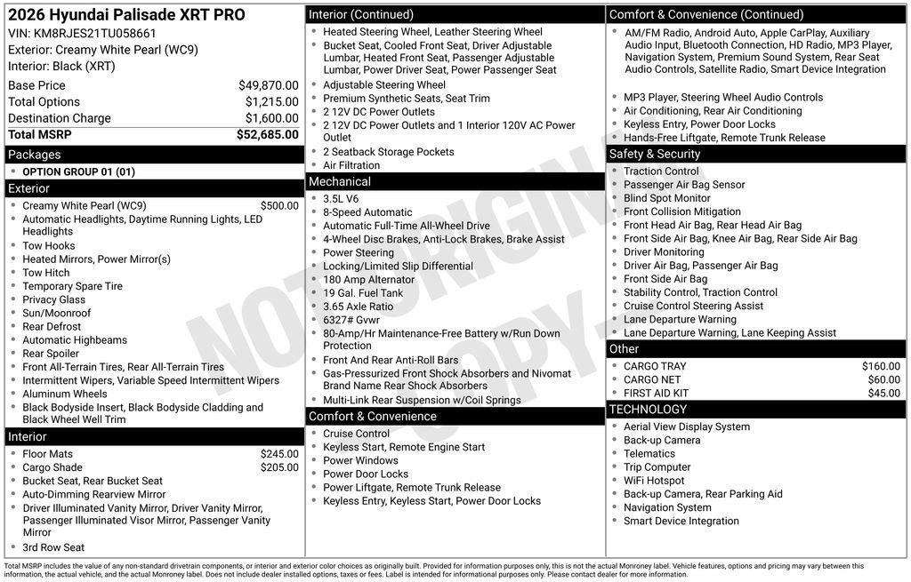 2026 Hyundai Palisade XRT Pro - Photo 32