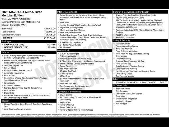 2025 Mazda CX-50 Meridian Edition - Photo 33