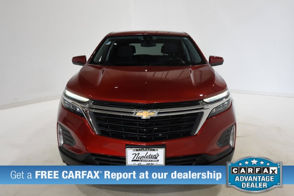 Used 2022 Chevrolet Equinox LT with VIN 3GNAXUEV3NL154201 for sale in Urbana, IL