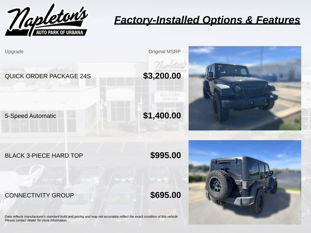 Used 2017 Jeep Wrangler Unlimited Sport SUV