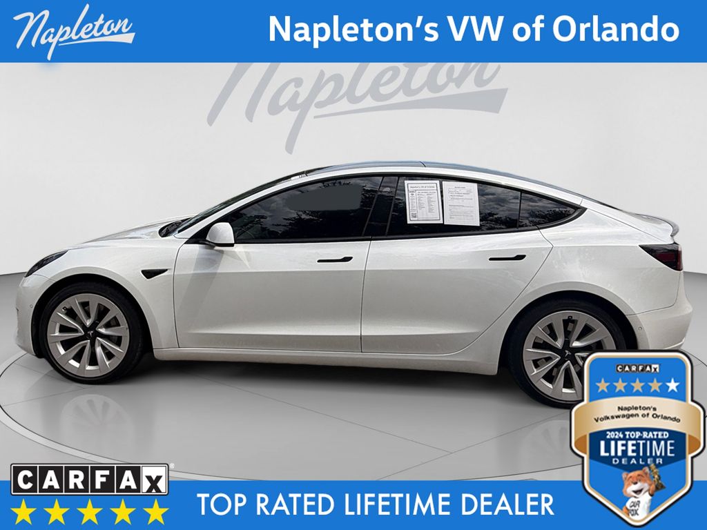 Used 2021 Tesla Model 3 Base with VIN 5YJ3E1EB3MF906830 for sale in Orlando, FL