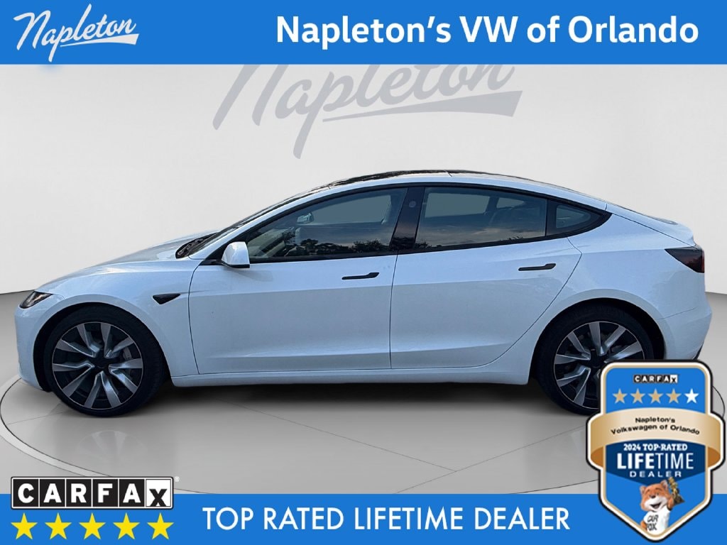 Used 2025 Tesla Model 3 Long Range with VIN 5YJ3E1EB9SF966284 for sale in Orlando, FL