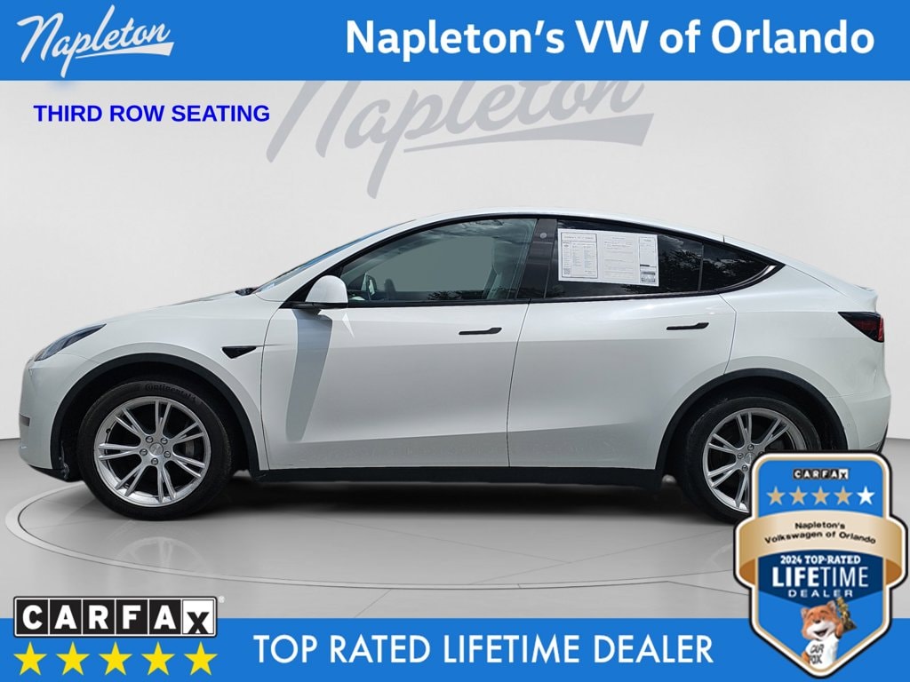 Used 2021 Tesla Model Y Long Range with VIN 5YJYGAEE9MF186928 for sale in Orlando, FL