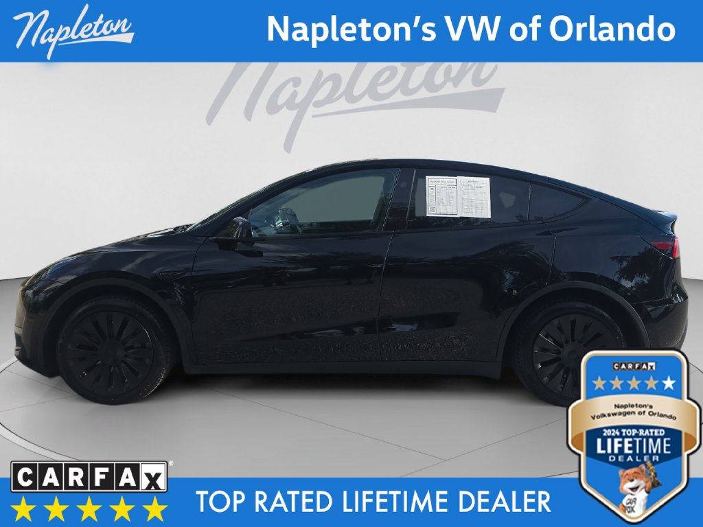Used 2024 Tesla Model Y Long Range with VIN 7SAYGDEE2RA245813 for sale in Orlando, FL