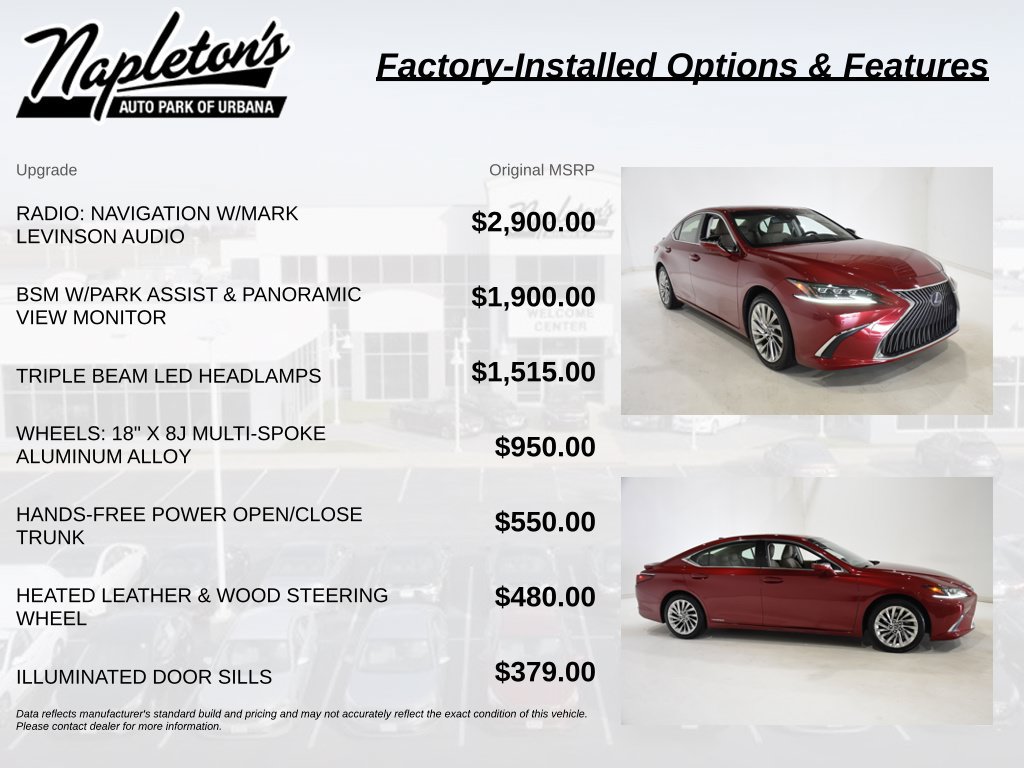 Used 2019 Lexus ES 300h Luxury Sedan