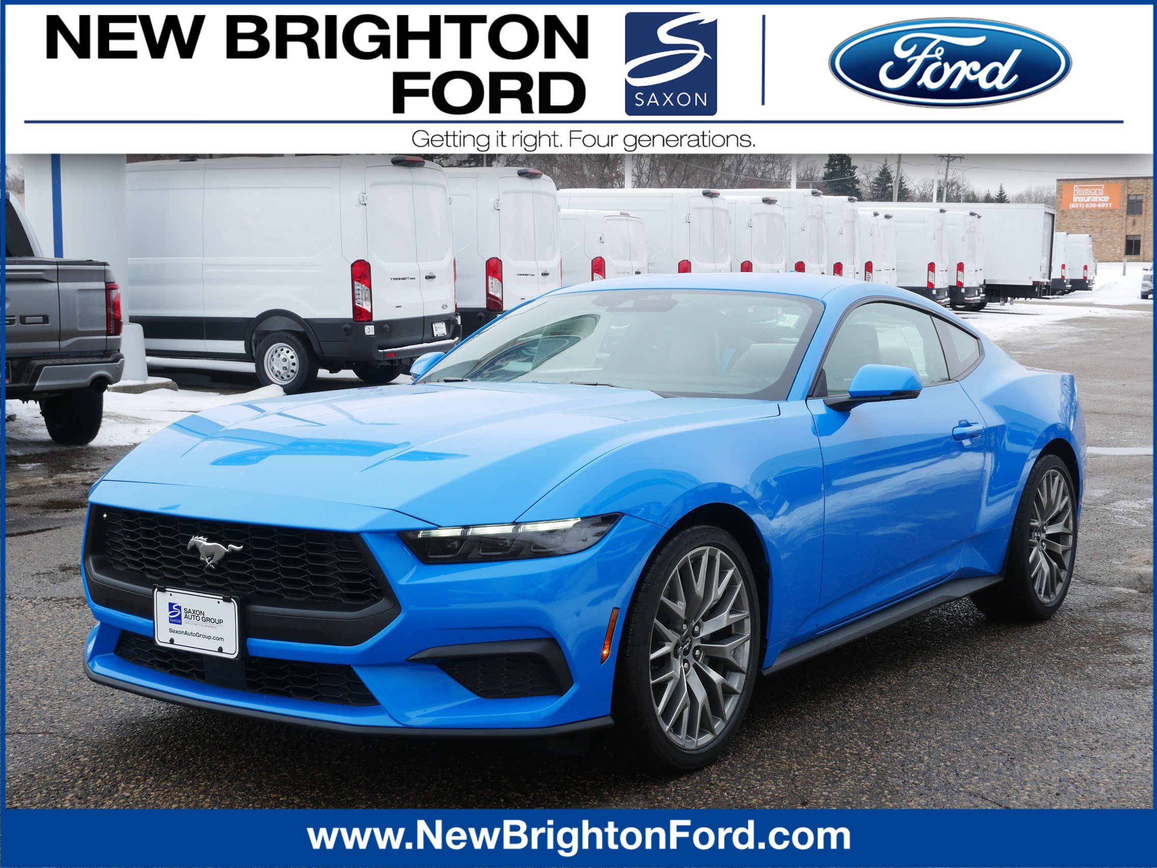 New Grabber Blue Metallic 2026 Ford Mustang For Sale at New