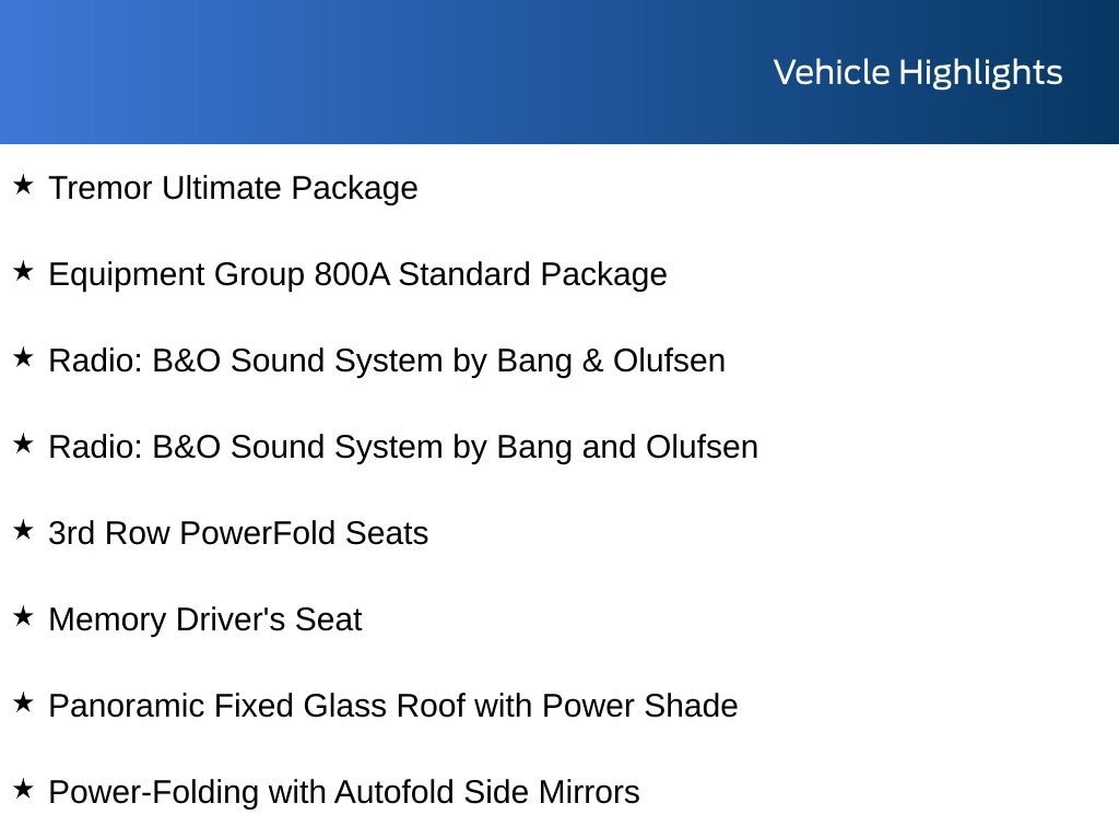 New 2026 Ford Explorer Tremor SUV