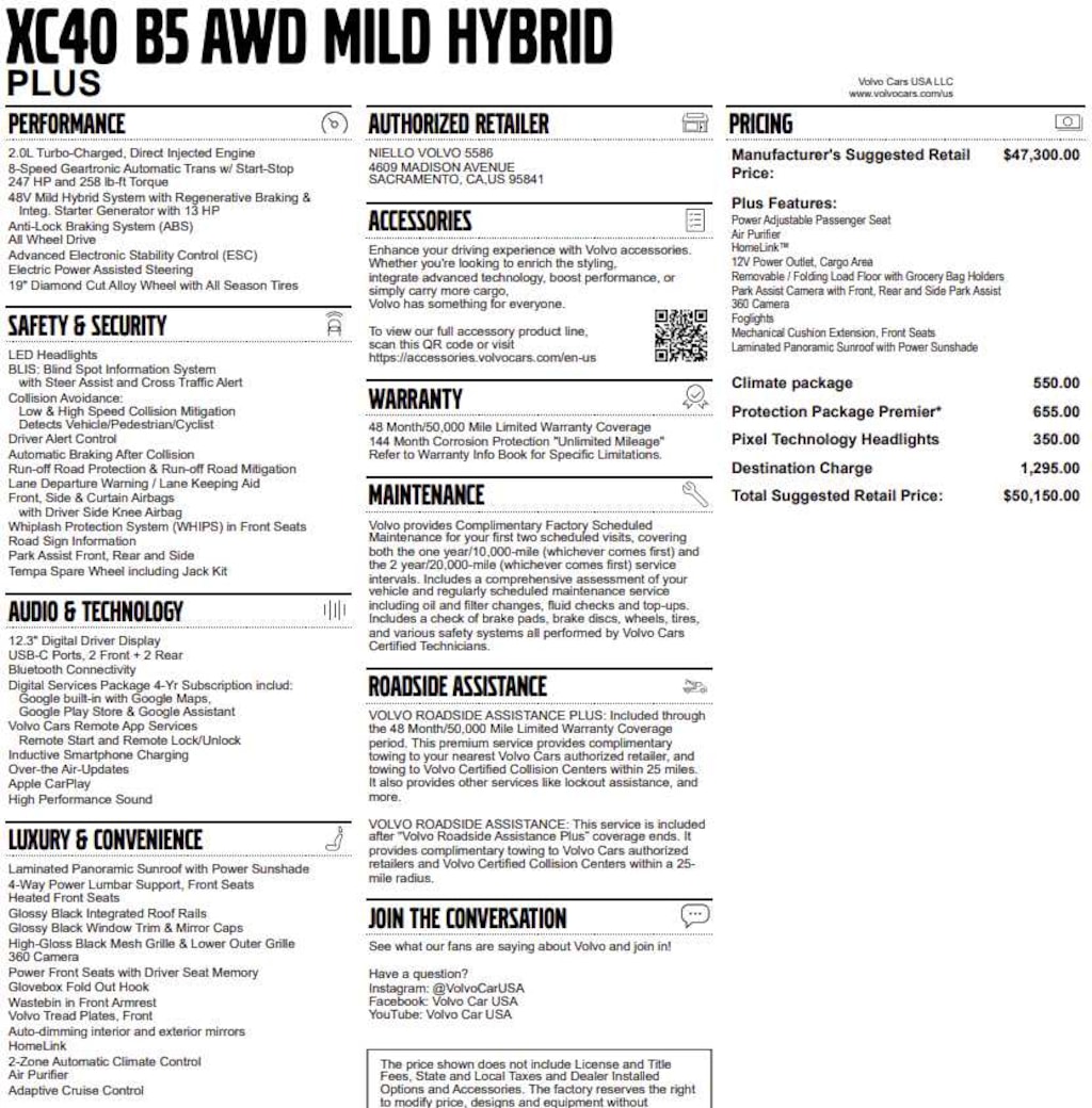 Used 2026 Volvo XC40 Plus B5 AWD