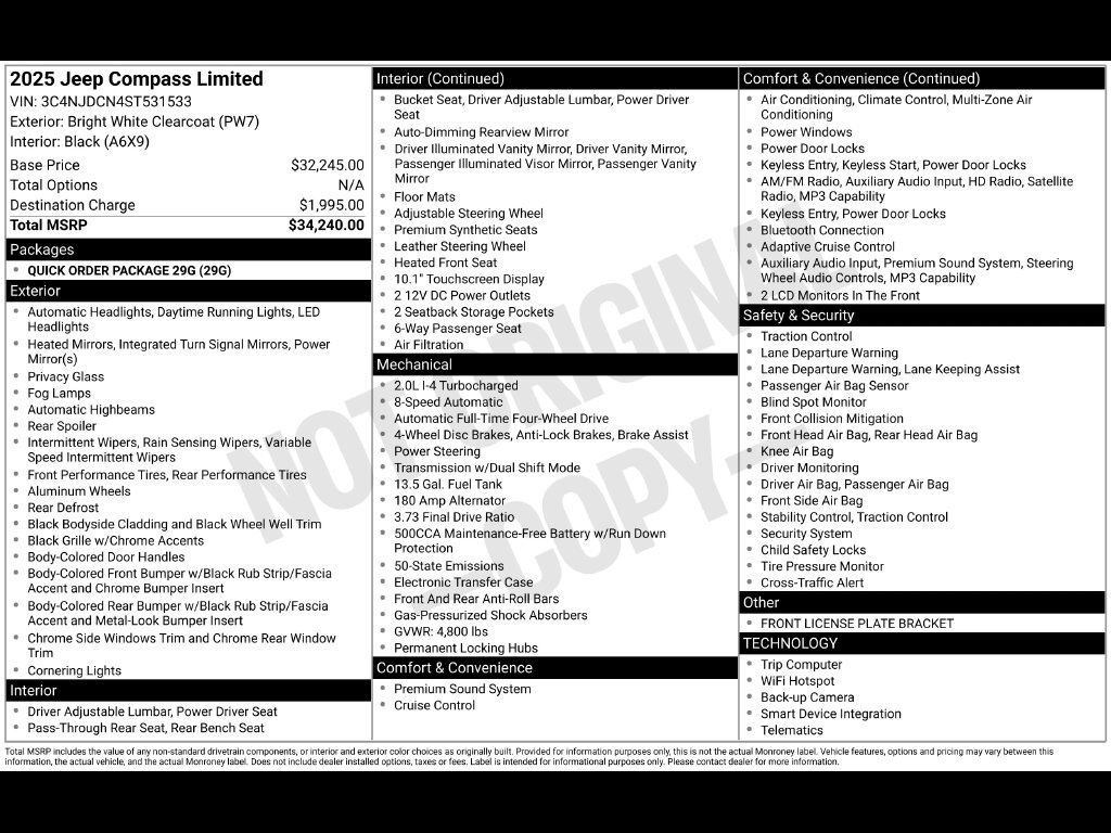 Used 2025 Jeep Compass Limited SUV