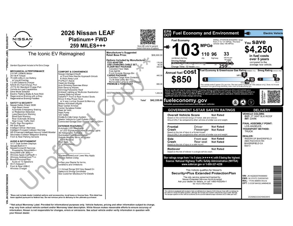 2026 Nissan LEAF Platinum+ - Photo 4