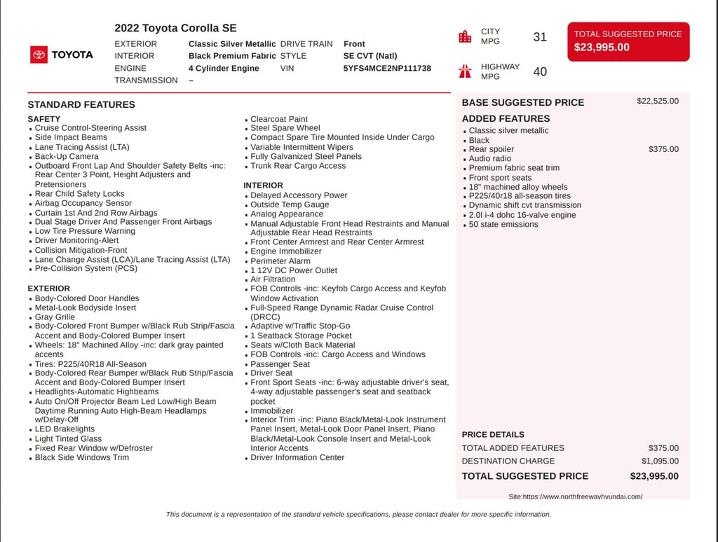 Used 2022 Toyota