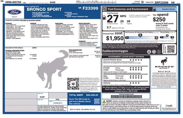 2025 Ford Bronco Sport Outer Banks - Photo 24