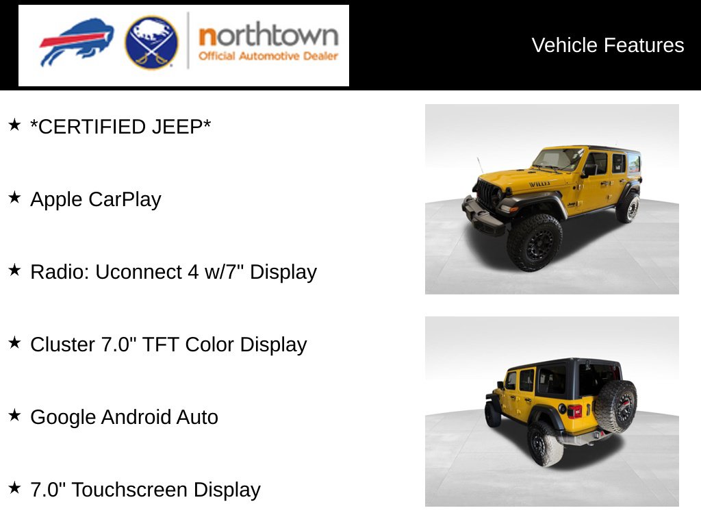 Used 2021 Jeep Wrangler Unlimited Willys SUV