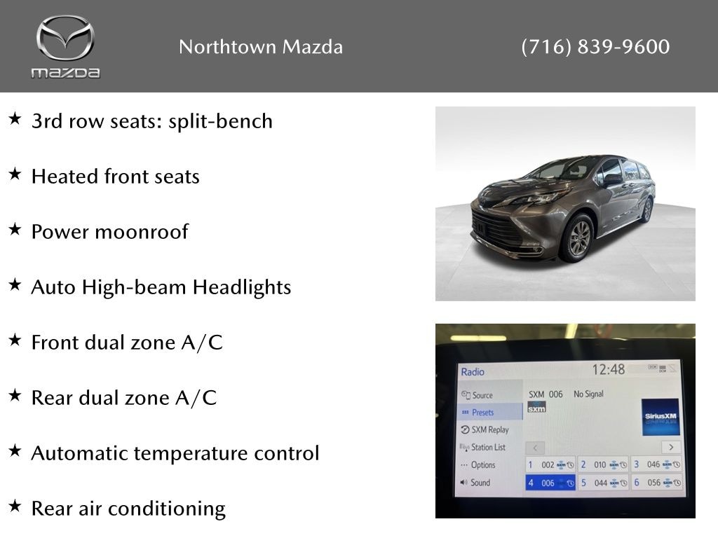 Used 2021 Toyota Sienna XLE Van