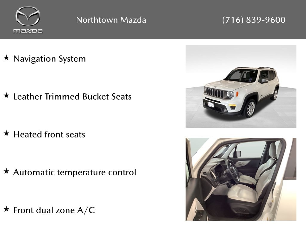 Used 2021 Jeep Renegade Limited with VIN ZACNJDD11MPM34342 for sale in Amherst, NY