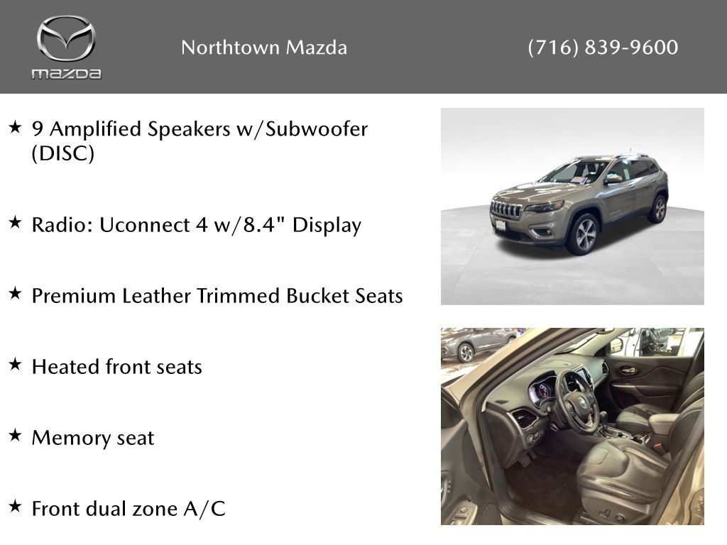 Used 2019 Jeep Cherokee Limited SUV