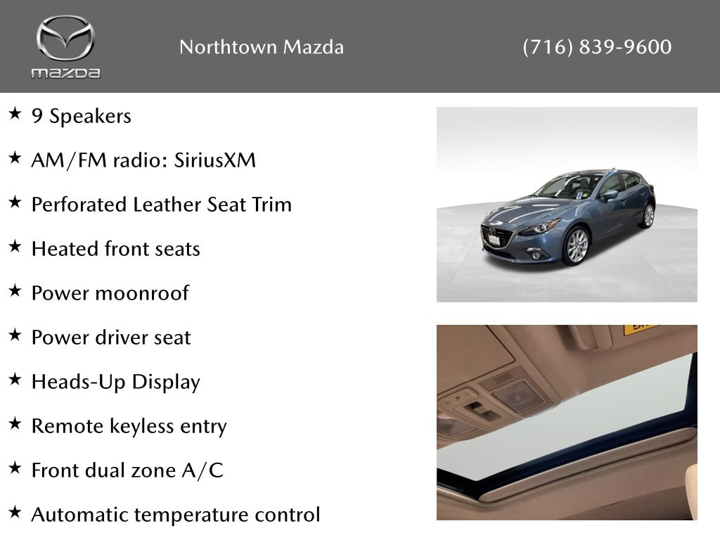 Used 2015 Mazda MAZDA3 s Grand Touring with VIN JM1BM1M30F1223598 for sale in Amherst, NY