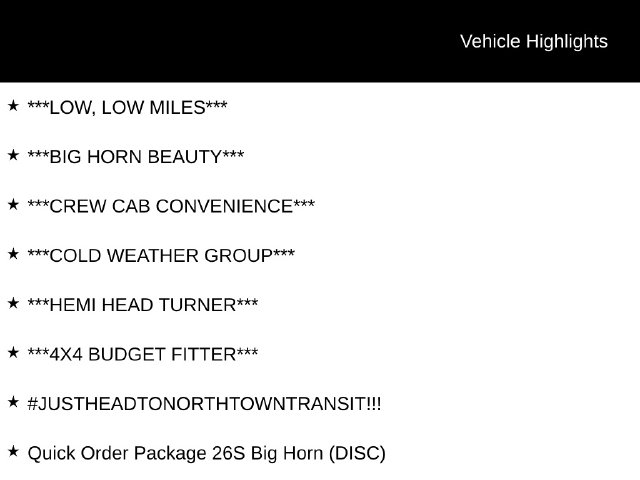 Used 2018 Ram 1500 Big Horn Truck