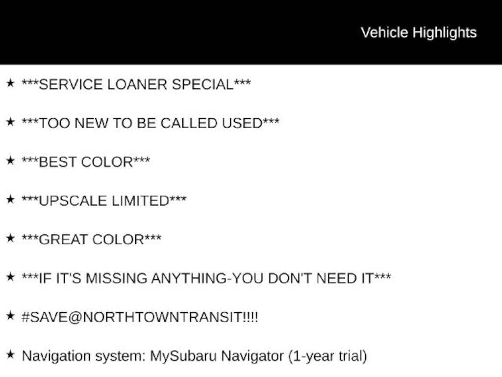 Used 2026 Subaru Outback Limited SUV