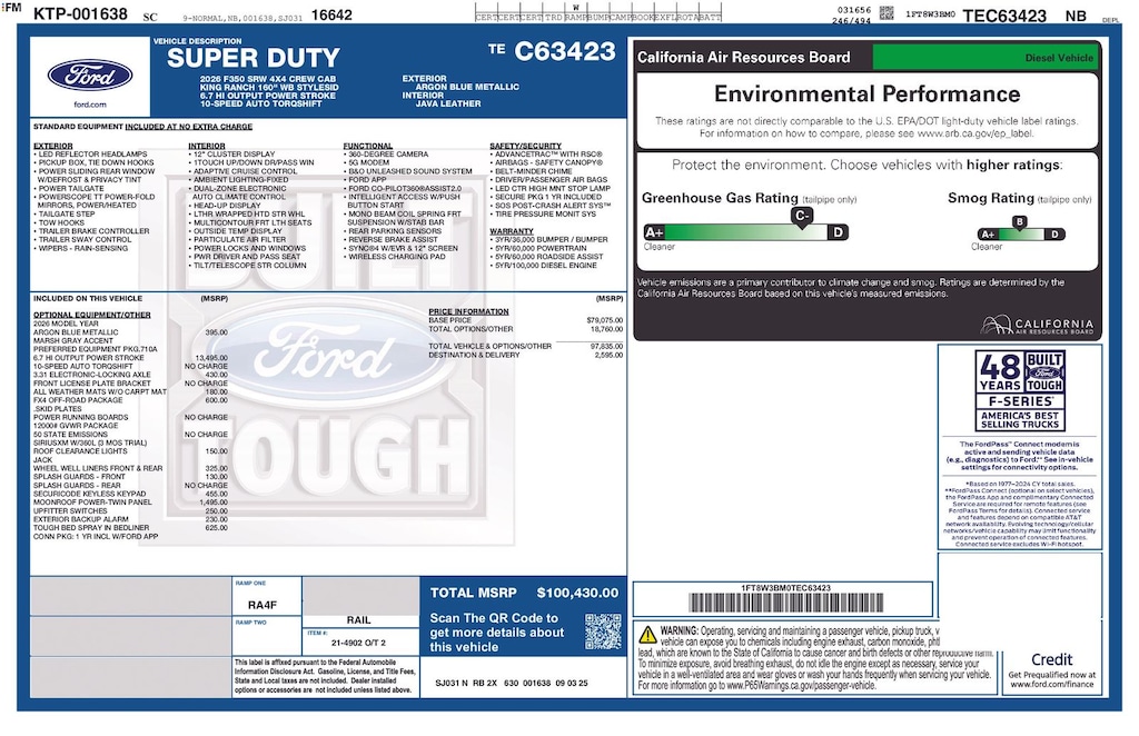 New 2026 Ford F-350 King Ranch Truck