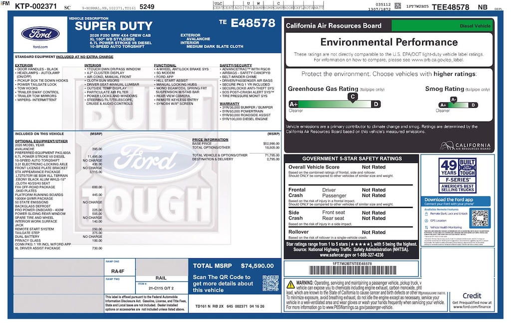 New 2026 Ford F-250 XL Truck