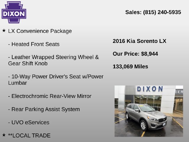 Used 2016 Kia Sorento LX SUV