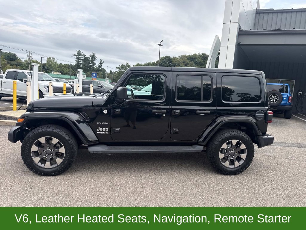 Used 2018 Jeep All-New Wrangler Unlimited Sahara with VIN 1C4HJXEG6JW286773 for sale in Easton, MA