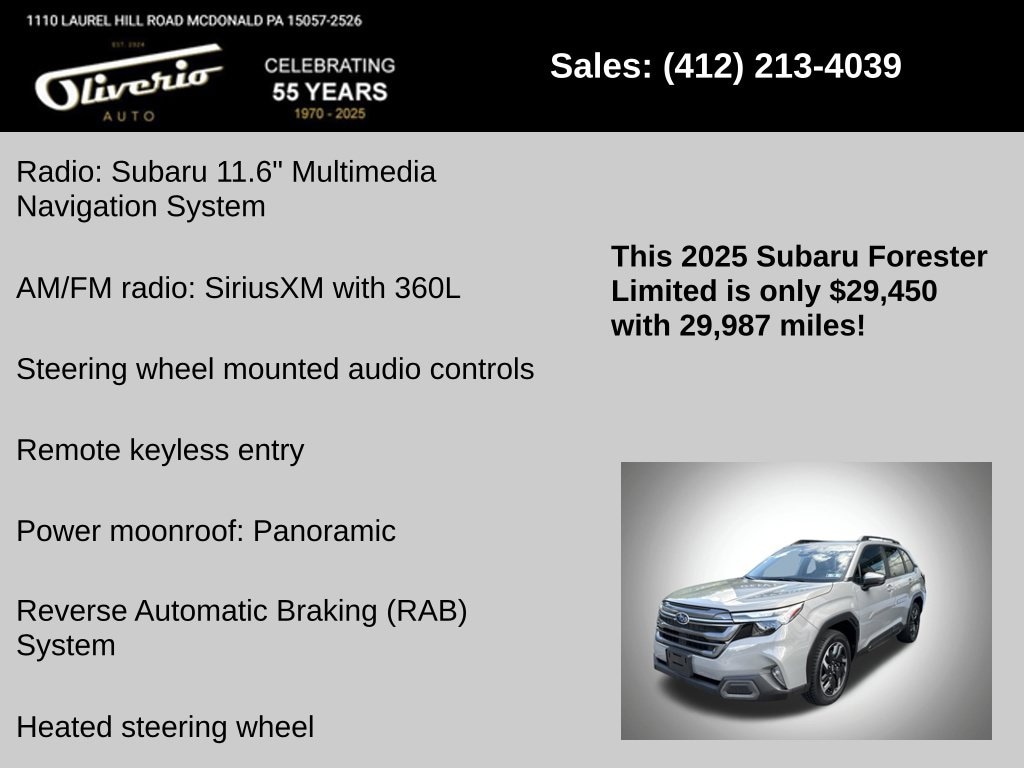 2025 Subaru Forester Limited - Photo 10