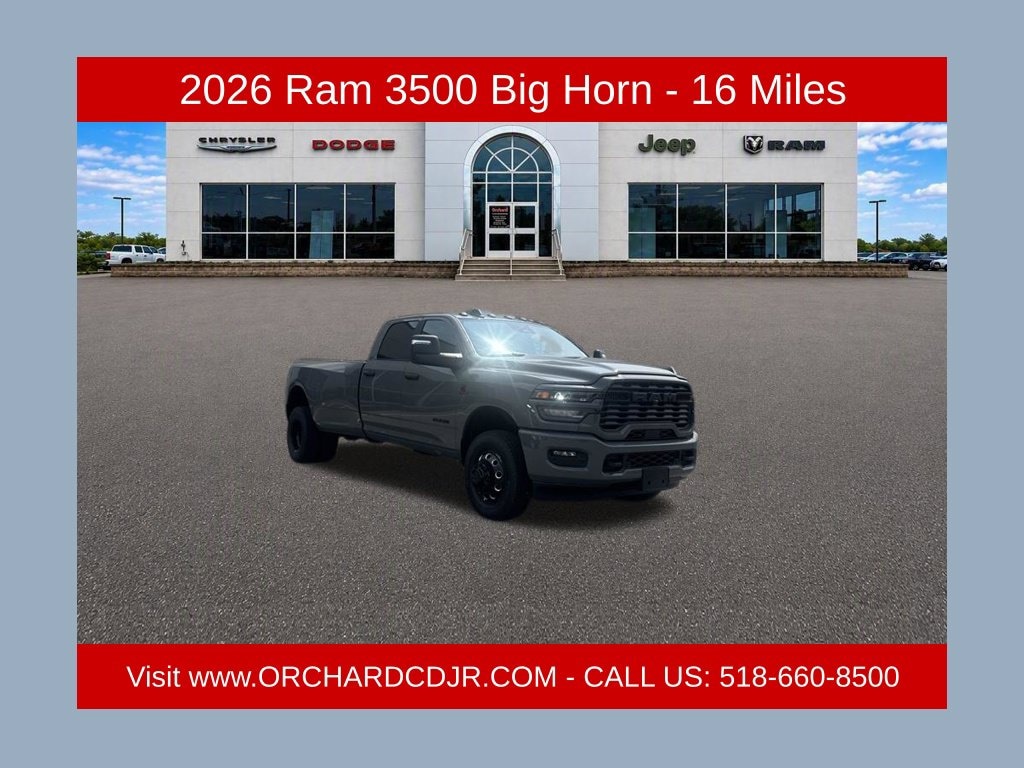 New 2026 Ram 3500 BIG HORN CREW CAB 4X4 8' BOX Pickup