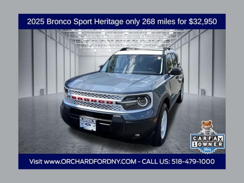Certified 2025 Ford Bronco Sport Heritage SUV