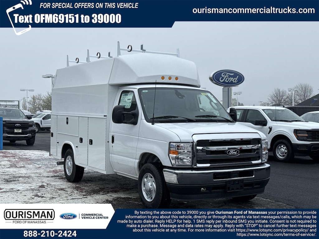 New 2026 Ford E-350 Cutaway 4x2 w/ 11 Enclosed Service Body Service