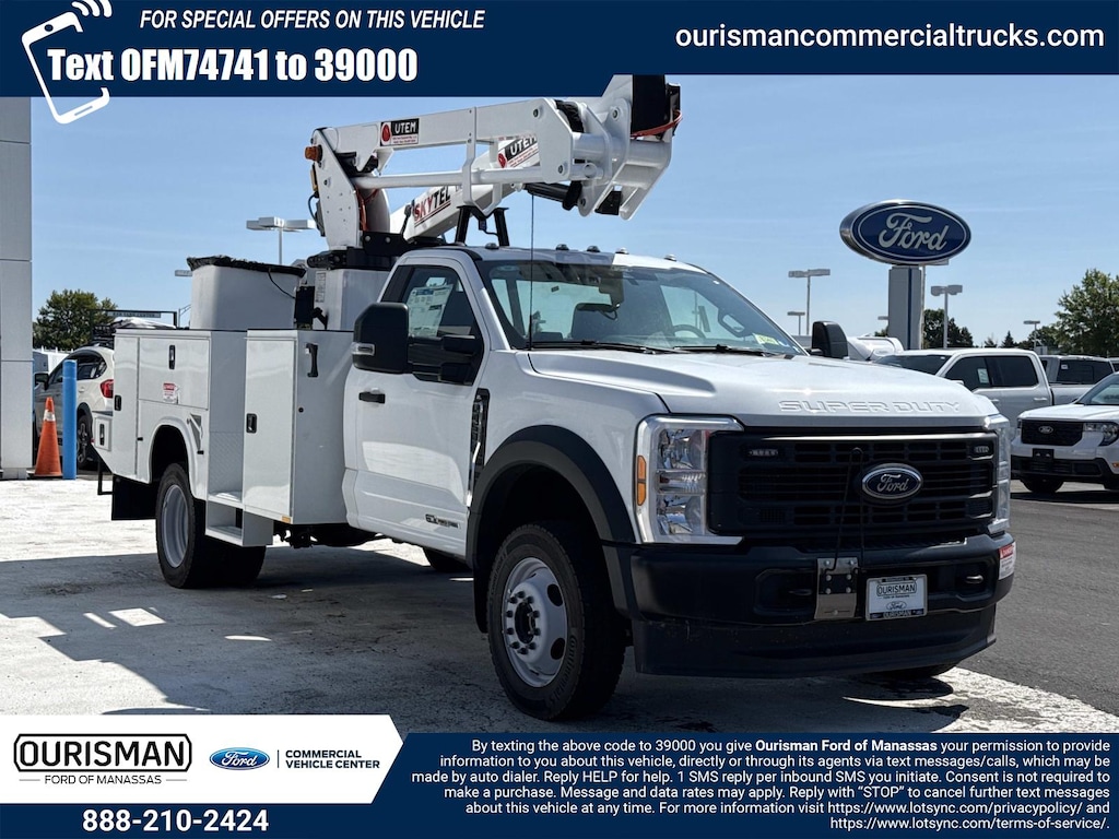New 2025 Ford F-450 Regular Cab 4x4 w/ 46 Aerial Bucket Service