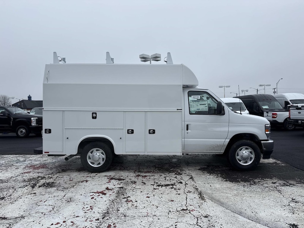 New 2026 Ford E-350 Cutaway 4x2 W/ 11 Enclosed Service Body Service