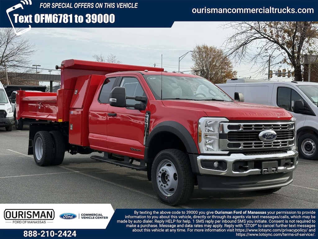 New 2026 Ford F-550 XL Super Cab 4x4 w/ 9 Drop Side Dump & I Pack Too Dump