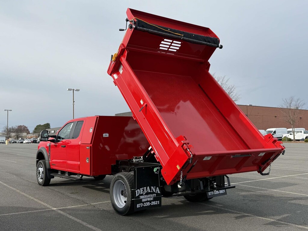 New 2026 Ford F-550 XL Super Cab 4x4 w/ 9 Drop Side Dump & I Pack Too Dump