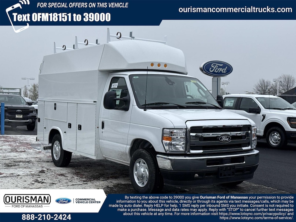 New 2026 Ford E-350 Cutaway 4x2 W/ 11 Enclosed Service Body Service