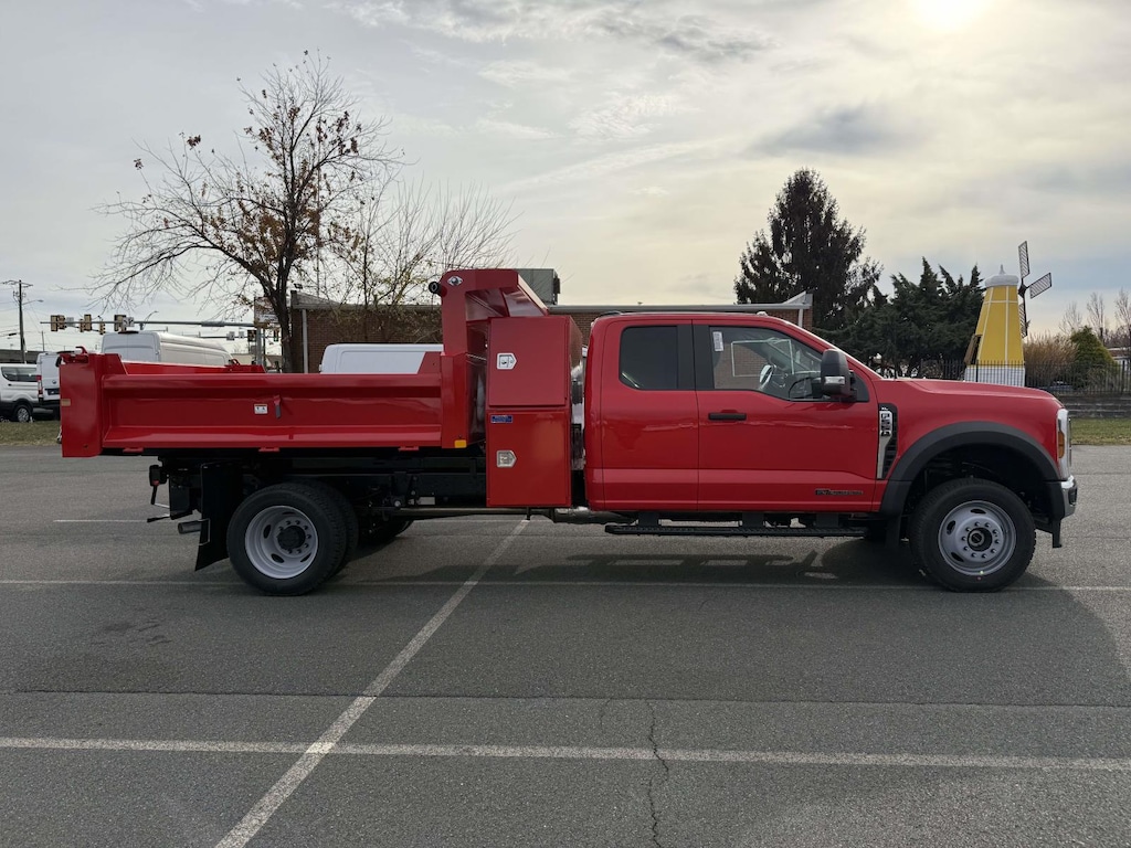 New 2026 Ford F-550 XL Super Cab 4x4 w/ 9 Drop Side Dump & I Pack Too Dump