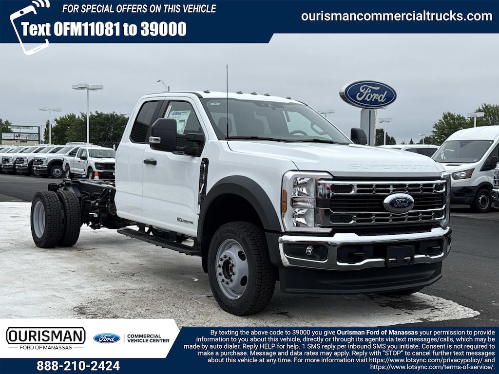 New 2026 Ford F-550 XL Super Cab 4x4 Bare Chassis 84 CA Extended Cab Chassis-Cab