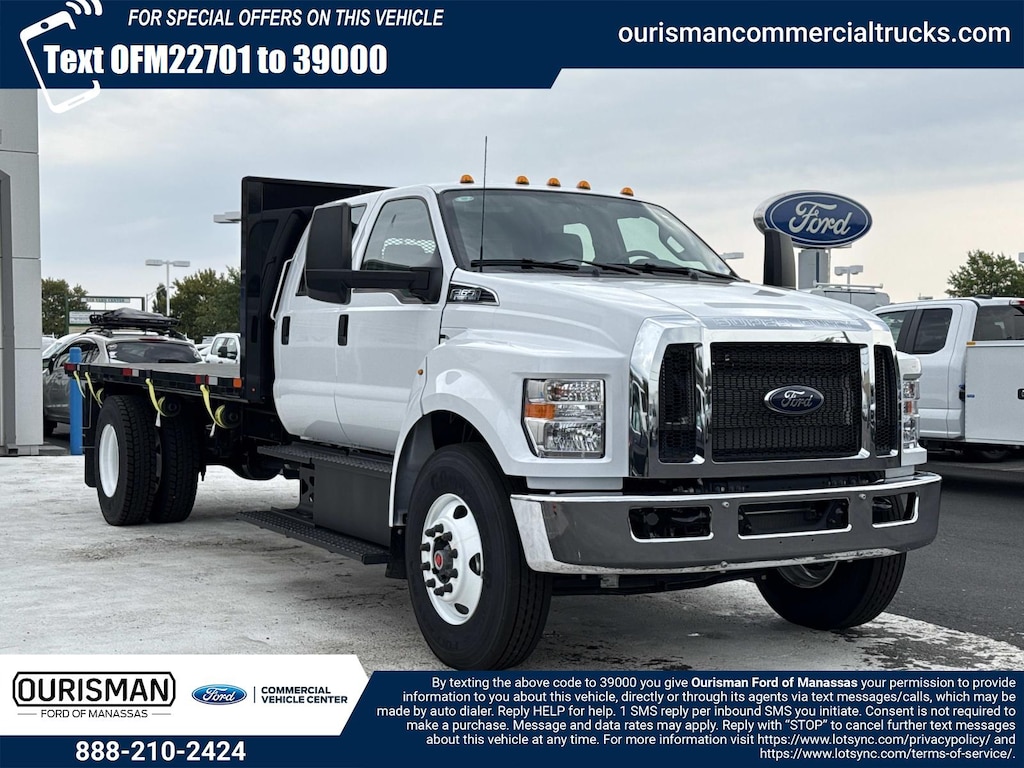 New 2027 Ford F-650 XL Crew Cab 4x2 W/ 16 Flatbed Flatbed