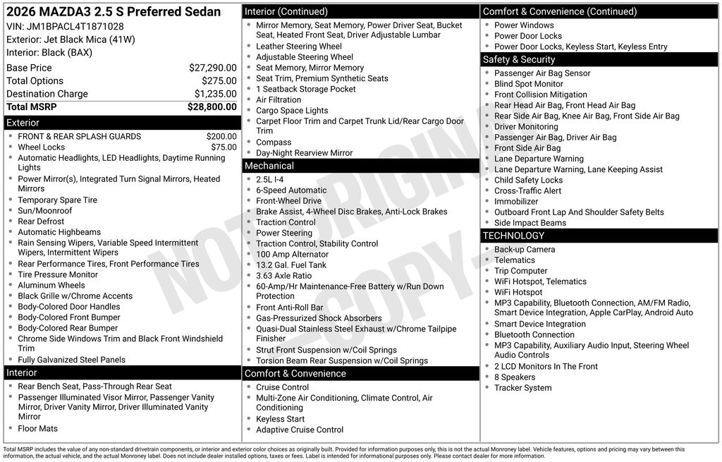 2026 Mazda Mazda3 Preferred - Photo 28