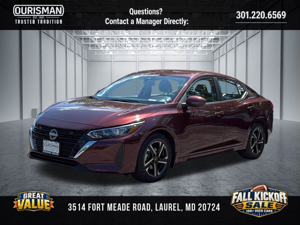 Used 2025 Nissan Sentra SV with VIN 3N1AB8CV8SY320912 for sale in Temple Hills, MD