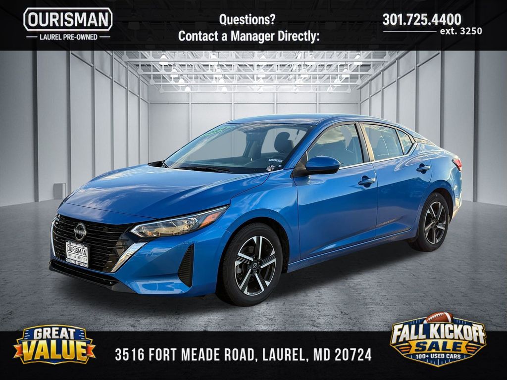 Used 2024 Nissan Sentra SV with VIN 3N1AB8CV5RY303785 for sale in Temple Hills, MD