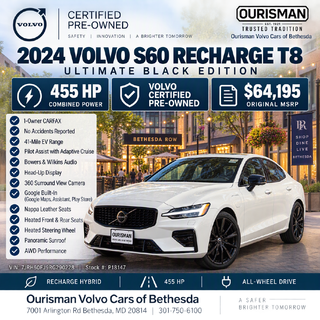 Used 2024 Volvo S60 plug-in hybrid Ultimate Sedan